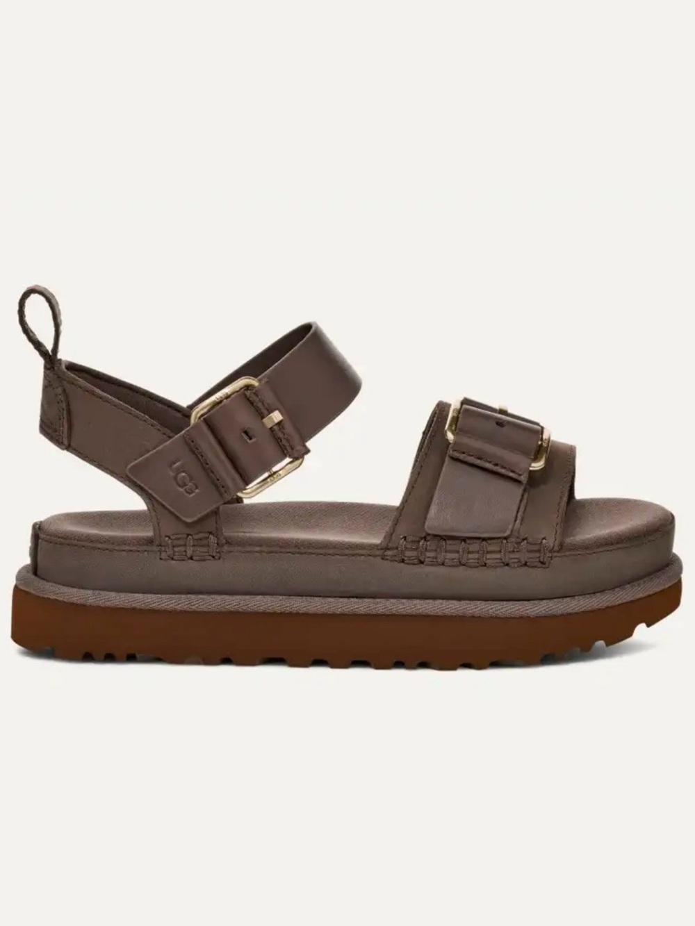 UGG Goldenstar Villa Platform Sandals - Size 7 - Molasses - NEVER WORN